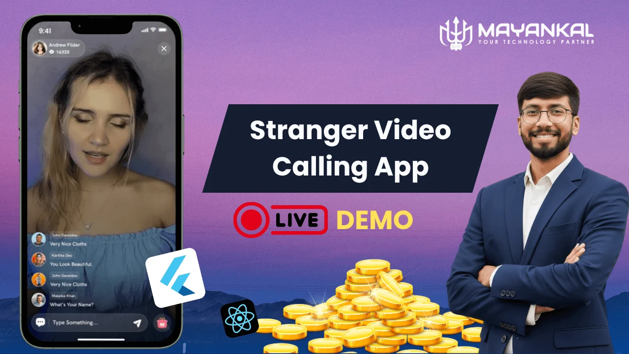 Stranger Video Calling App Live Demo | Real-Time Features & App Development Insights